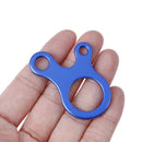 5Pcs Camping tent cord rope fastener guy line runner carabiner hook han Gw