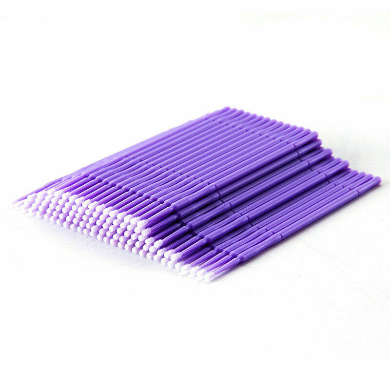 100Pcs Swab Micro Brush Disposable Microbrush Applicators Extensions Pro Ey A8U0