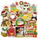 53x Stickers Christmas Skateboard Bicycle Phone Car Graffiti Removable Stickers