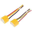 2 pcs Car Headlight Connector H4-Lamp Lamp Holder S250  3C