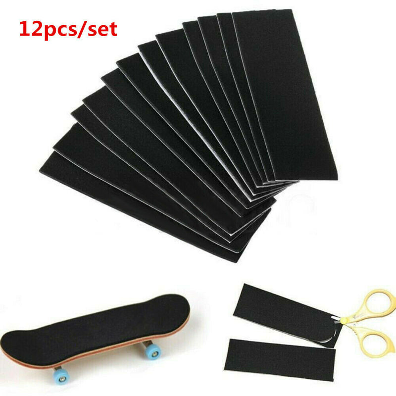 12Pcs Foam Grip Tape Self-adhesive Stickers 110x35mm DIY for Wooden Fingerboard