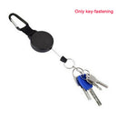 High Elasticity With Back Splint Sports Carabiner Key Chain Hanging Retractable