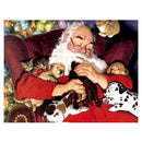 Santa Claus 5D DIY Full Drill Round Diamond Painting Embroidery Kits Decor