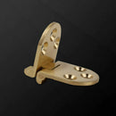 2x Brass Butler Tray Hinge Wearable Screw Folded Table Semicircular Foldin ZBT