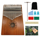 17 Keys Mahogany Wood Kalimba Thumb Finger Piano Musical Instrument (Lotus)