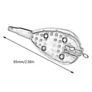 2Pcs 20G Fishing Feeder Rockets Bait Thrower Gear Pit Organ Pellet Holder L
