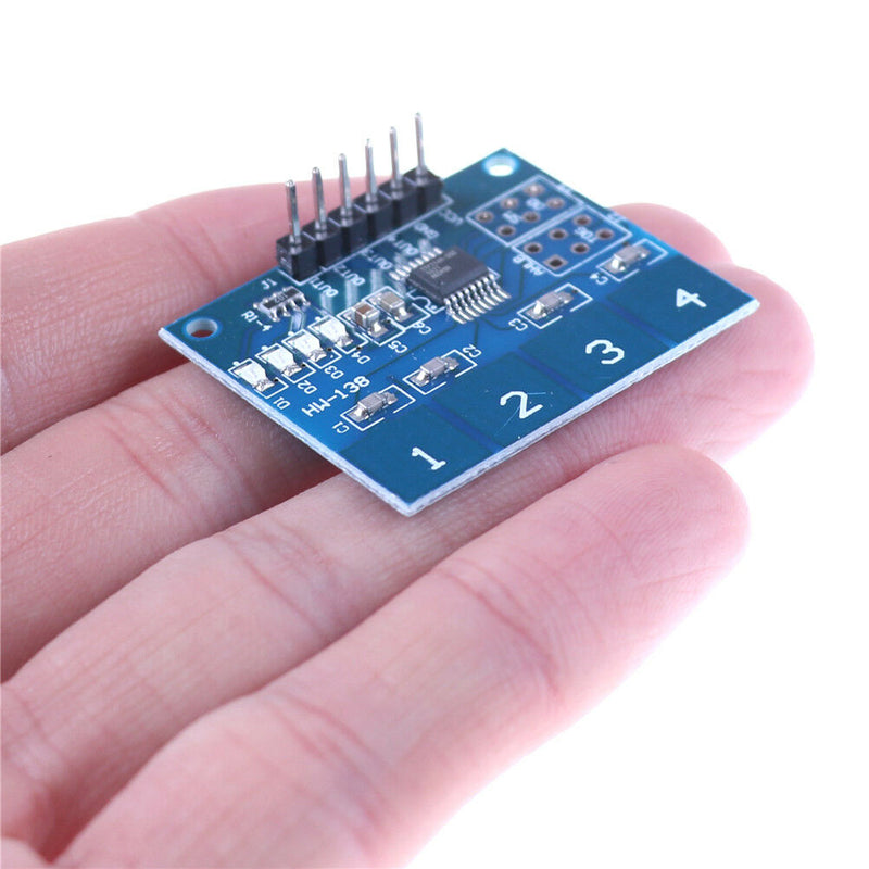 TTP224 4- Channel Digital Touch Sensor Module Capacitive Touch Switch Button  Kw