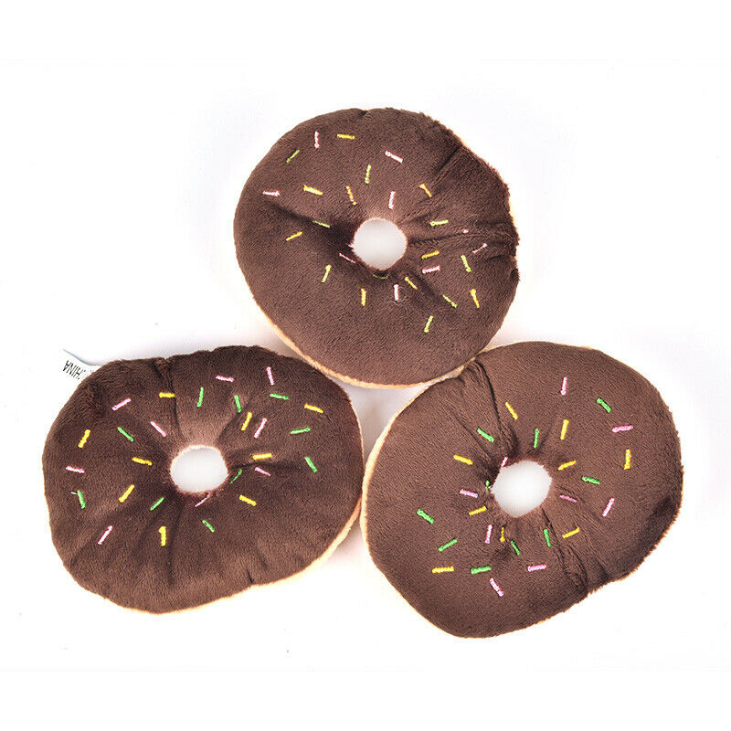 1PC Innovative Puppy Cat Squeaky Donut Toys Pet Dog Chew Throws For Pet Prod_3C