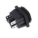 12V Black Waterproof 6Pin DPDT Self Locking Rectangle Rocker Switch 3C
