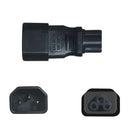 IEC320 C14 To C5 Pdu UPS Plug Female Power Adapter Converter  60x29x20mm