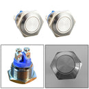 2pcs 16mm Normally Closed Momentary NC Stainless Steel Push Button Switch 48V/2A