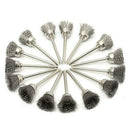 45Pcs  5mm 15mm 25mm Steel Wire Brush Polishing Wheels Full Kit For Rotary Tools