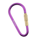 Camping Carabiner Hook Aluminum Alloy Karabiner Clip D-type Buckle purple