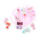 7Pairs/Box Lovely Earrings Clip-On No Pierced Pendant Design For Children BX
