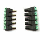 40Pcs Power Cable Female & Male Plug Connector DC 5.5mm x 2.1mm For CCTV Camera