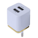 Universal EU Plug 2.1A 2 Port USB Double Charging Adapter USB Charger A