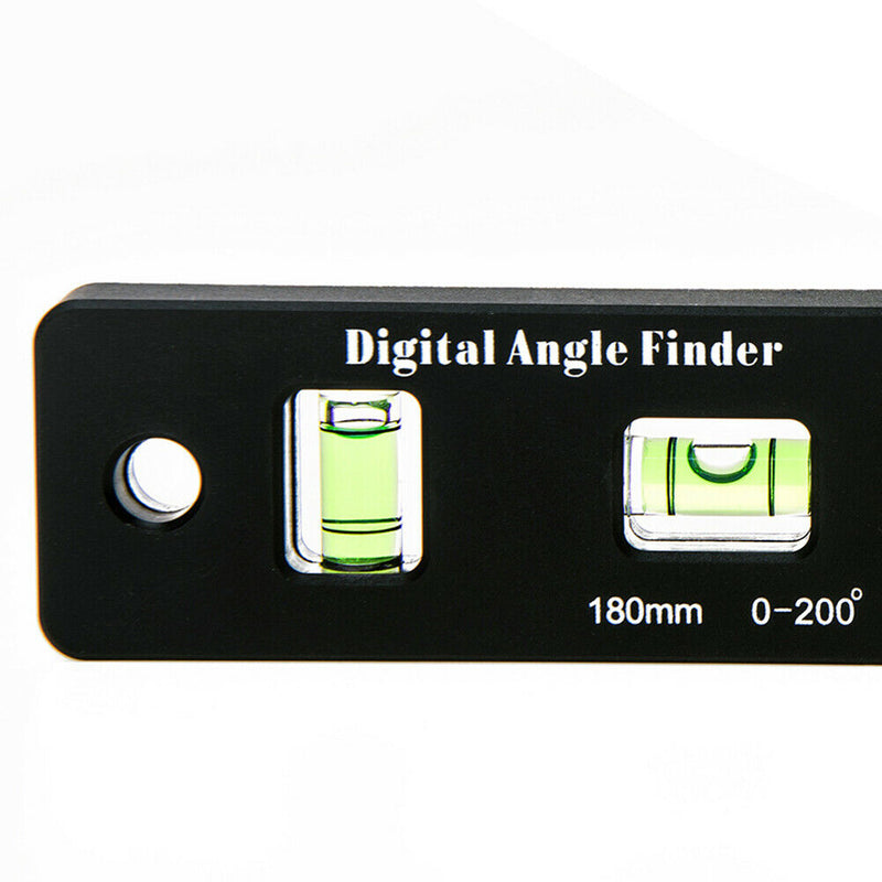 180mm Digital Protractor Angle Finder Inclinometer Electronic Level Meter