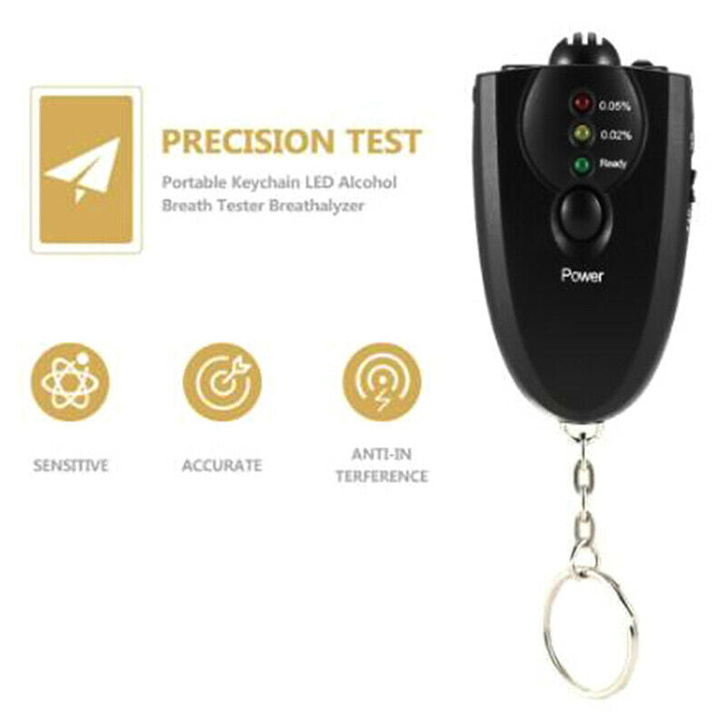 Portable LED Alcohol Breath Tester Breathalyzer Alcohol Analyzer Diagnostic Ew
