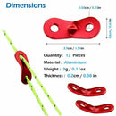 Aluminum Alloy Cord Adjuster Tent Tensioners Rope Adjuster for Tent Hiking  A2P1