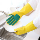 Reusable Household Cleaning Rubber Gloves Kitchen Dish Washing Scouring Pad