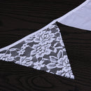 12 Flags Lace Rose Cotton Flag Banner Pennant Wedding/Birthday Party Decor