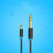 3.5mm to 6.5mm Male to Male Adapter Audio Cable for Amplifier Guitar 0.5m