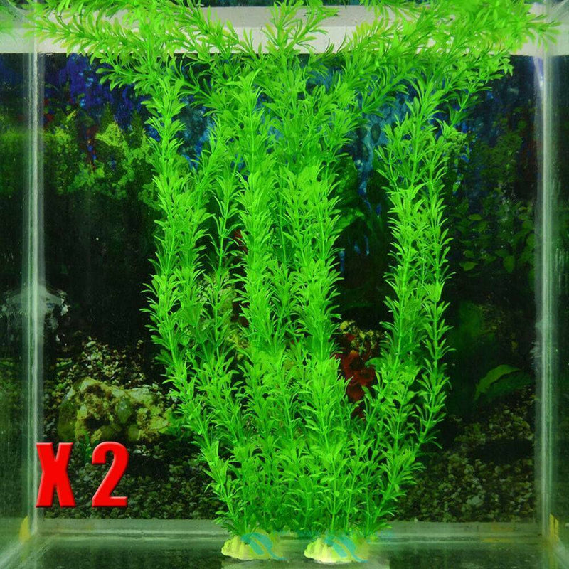 2pcs 31cm Aquarium Large Artificial Ornament Fish Tank