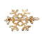 Large Snowflake Barrette Clip Hairpin Wedding Charm Enamel Hair Accessories