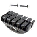 6 String Electric Guitar Lock Locking Nut Headless Suspension w/ Screw Black