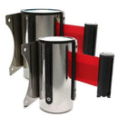 Fixture Display Stanchion Queue Barrier Retractable Ribbon 6.56ft Belt Red