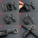 1X Black For Chevy Buick Flip Car Key Fob Chain Ring Case Cover Accessori MNC