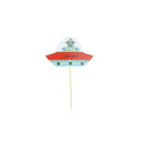24pcs aviation robot rocket cake toppers favors cupcake toppers party decor A JR