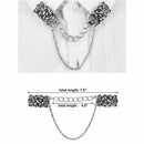 2 Pieces Sweater Shawl Clips Cardigan Dresses Clip Flowers Collar Clip With H9I7