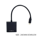 USB-C USB3.1 Type C for Adapter Cable VGA Male to VGA Female Video Transfer