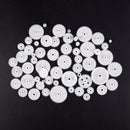 5X(58 styles Plastic Gears Cog Wheels All The Module 0.5 Robot Parts DIY N G3W3)