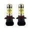 Pair H10 9145 100W LED Fog DRL Driving Lights Car Head Light Bulbs Yellow