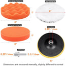 6 Inch Buffing And Polishing Pad Kit for Car Polisher 11 Pcs with Drill Ada M1W8