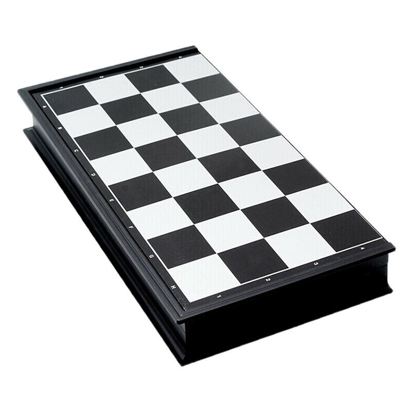 folding Magnetic chess board portable set with pieces camping games sport N9B4