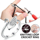 Swan Knitting Loop Crochet Ring Thimble Guide Tool Sewing Accessories Tool-AU
