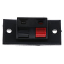 2Pcs 2 Positions Connector Terminal Push in Audio Speaker Terminals Cy