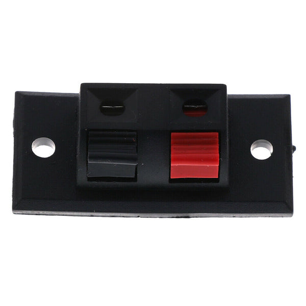 2Pcs 2 Positions Connector Terminal Push in Audio Speaker Terminals Cy