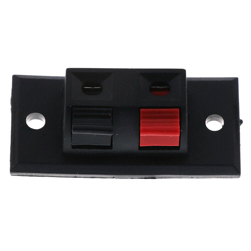 2Pcs 2 Positions Connector Terminal Push in Audio Speaker Terminals Cy