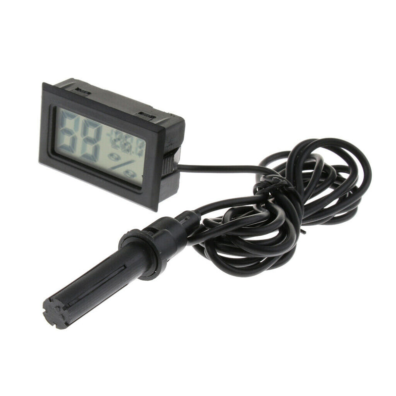 2pcs LCD Digital Reptile Thermometer Hygrometer for Turtle Terrarium Aquarium