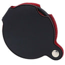 5X Glass Lens Pocket Magnifier with Leather Pouch Folding Magnifying Tool