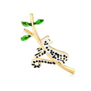 Elegant Women Enamel Alloy Animal Spot Cute Cat Brooch Pin Jewelry Decor Gift JR