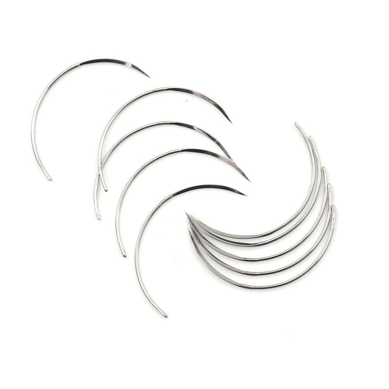 10Pcs Metal 8*28 Corner Medical Needle Suture Surgical Tool Double Eyelid  CGH,a