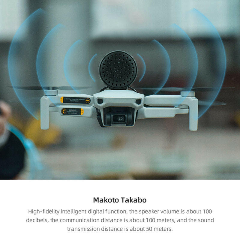 Wireless Speaker Megaphone w/Strap for DJI Mavic 2 Air 2 Mini 2 Mini Drone
