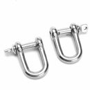 304 Stainless Steel Screw Pin D Style Chain Dee Shackle 4mm for Rigging M4