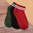 Men Comfortable Cotton Socks Solid striped Sports Classic SocJBTEUS