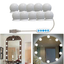 Dimmable Makeup 10 LED Mirror Lights Bulb Vanity Hollywood Style Lighting